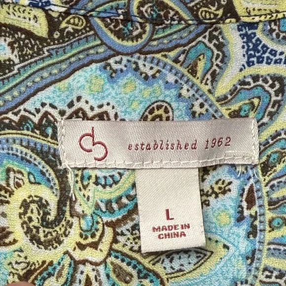 Paisley Print Women's Flowy Top - Picture 4 of 6